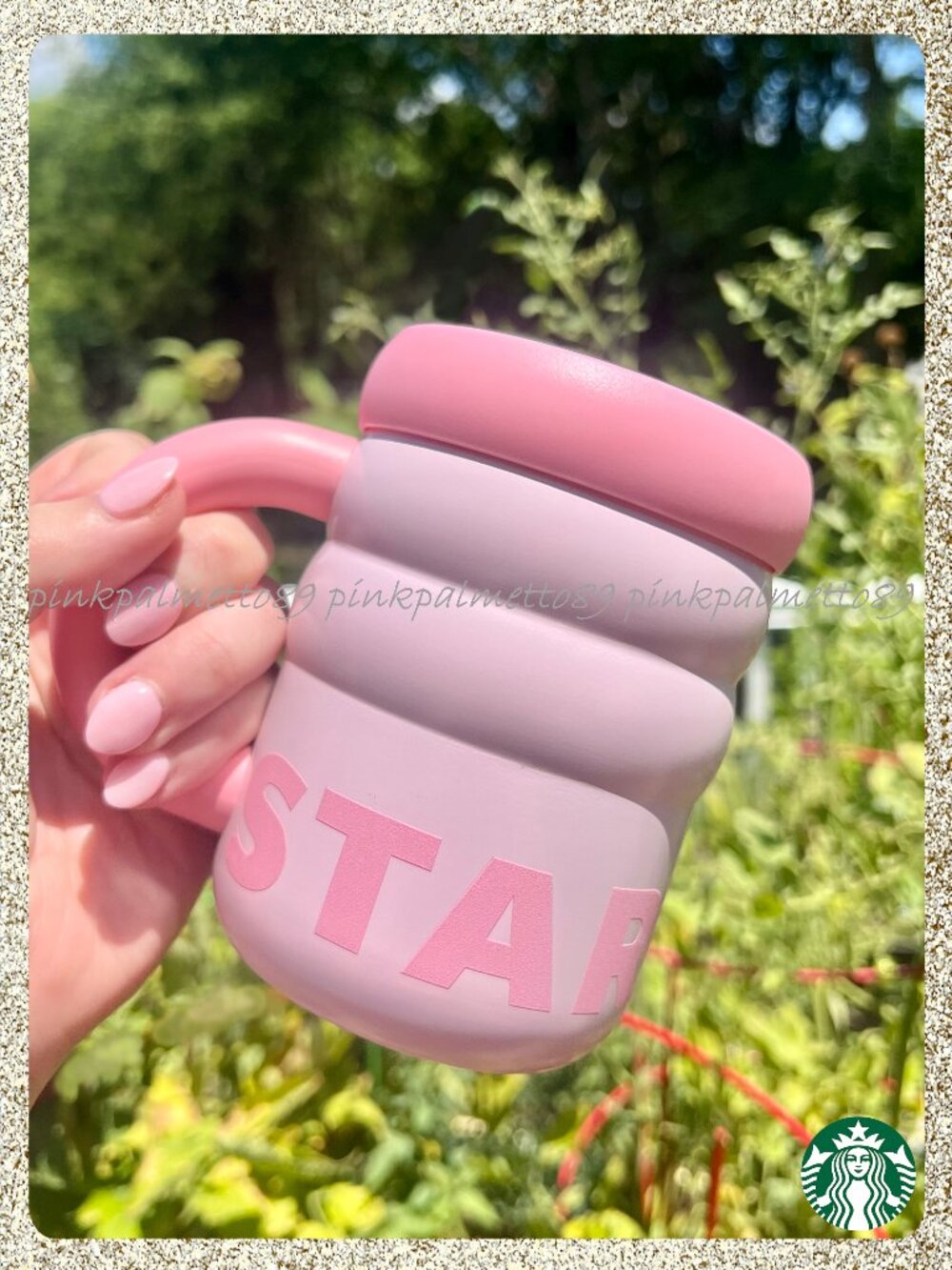 ✨🍓 NWT 2026 Starbucks Light Pink Ripple 12oz Stainless Steel Insulated Mug